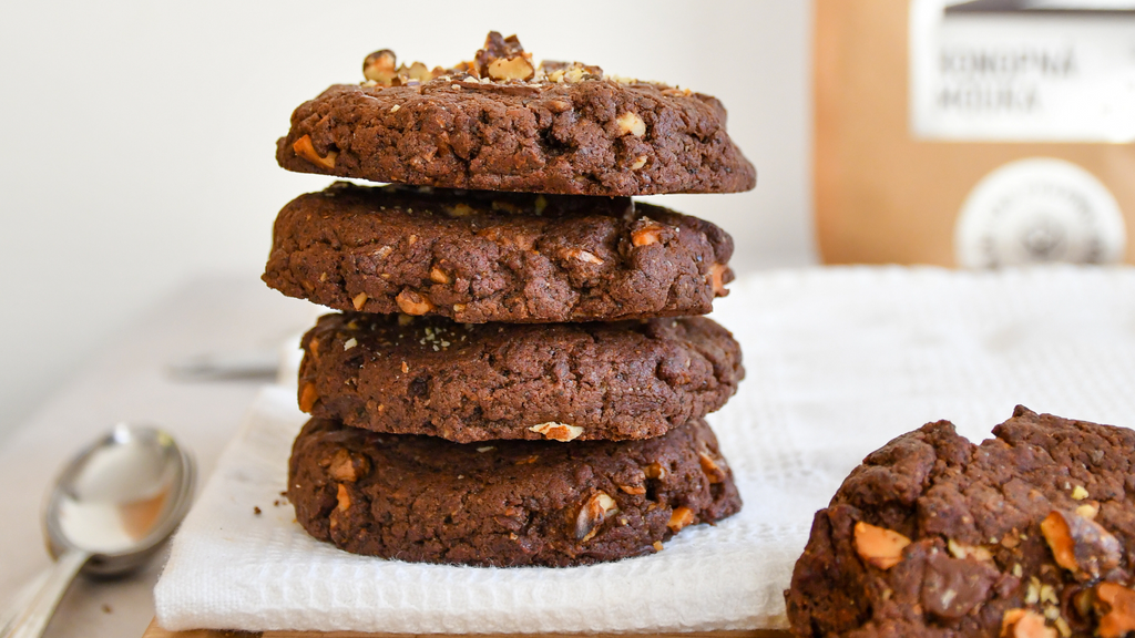 RECEPT: Čokoládové vegan sušenky